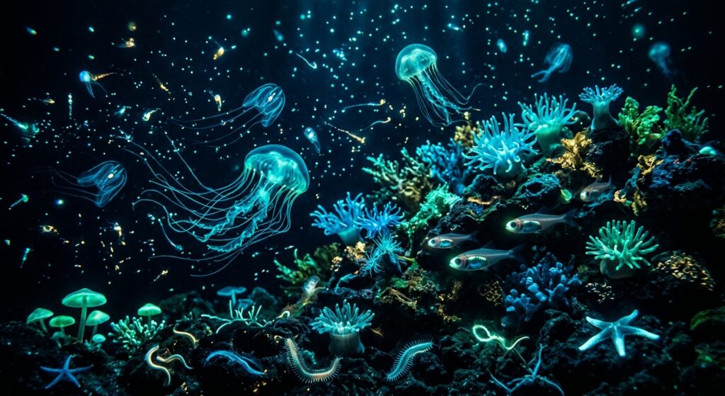Trading Constant Visibility for Dynamic Output bioluminescent organism